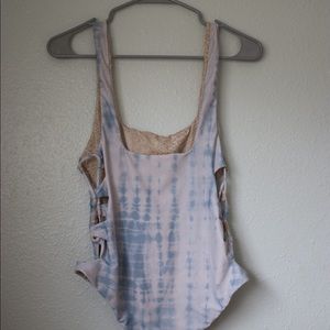 Acacia Hideaways One Piece in Shibori Blue